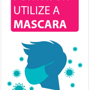 Autocolante Utilize Mascara - queroCRIATIVO