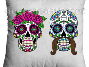 Fronha de almofada Caveiras