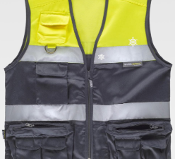 Colete sarja com fitas refletoras + Personalização