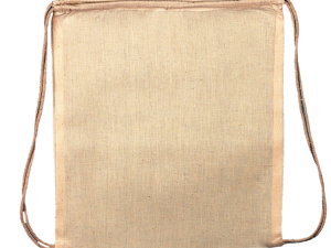 Saco de pano cru mochila + Personalização