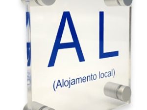 Placa Acrílico - Alojamento Local com sinalética