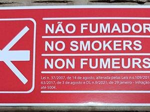 Autocolante Não Fumador - grupo QUERO