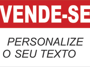 Placa PVC Imobiliária - Vende-se - queroCRIATIVO