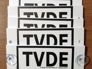 Placa TVDE - queroPRINT