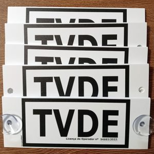 Placa TVDE - queroPRINT