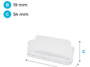 Suporte acrílico para Cartões de Visita