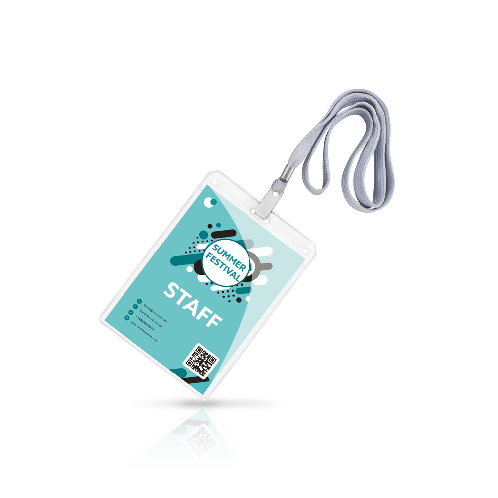 Fita Lanyard + Bolsa para Credenciação - queroPRINT